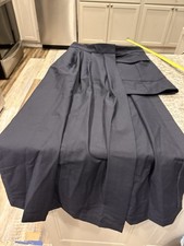 Zara Women  s Wrap Around Navy Blue Skirt NWT US Size XS