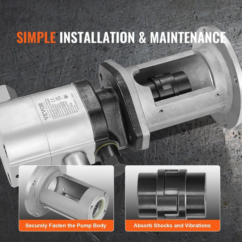 Kit de bomba de aluminio compacto de 2 etapas 22GPM 4000PSI para divisores de troncos hidráulicos Foto 4 de 4