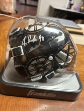 Tuukka Rask Boston Bruins Mini Autographed Franklin  Goalie Mask