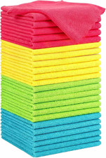 24 Pack Microfiber Cleaning Cloths Lint Free Absorbent Rags 12 x 10.6
