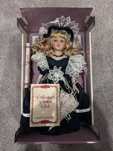 18” Genuine Fine Bisque Porcelain Collector's Choice Doll Hand Painted Authentic - Picture 8 of 14