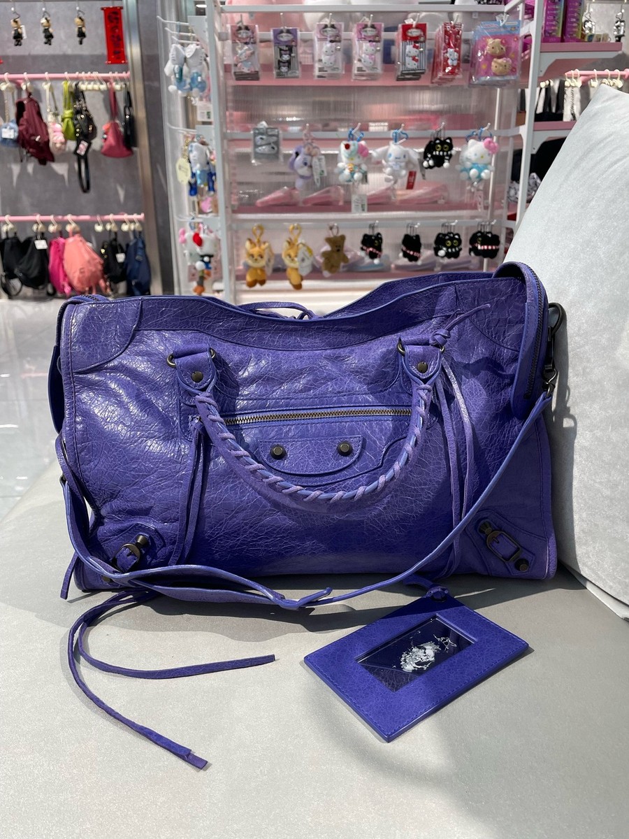Balenciaga Shoulder Bag CITY 115748-D94JT-5265 Purple Sheepskin | eBay