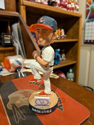 Aaron Civale Cleveland Guardians Bobblehead Car Parts Warehouse SGA W / Box MLB