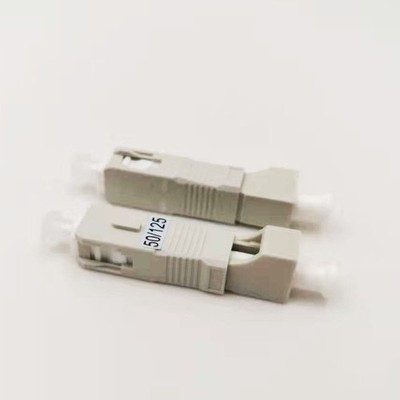 2pc Hybrid Fiber Optic Adapter Converter SC/UPC Male LC/UPC Female MM 50/125 OM1