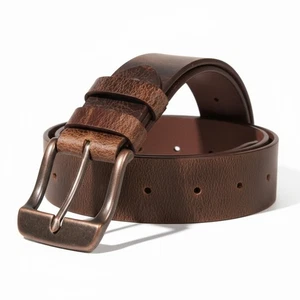 Un vrai Buffalo pour hommes FULL GRAIN Ceinture en cuir, 1 1/2" de largeur, Fait à la main, Par Amish