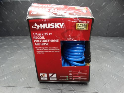 #ad Husky 1 4 in. x 25 ft. Polyurethane Recoil Hose 24 25E RET HOM $5.99