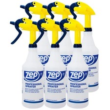 Zep Professional Spray Bottles 32oz 6-Pack Heavy Duty Adjustable Nozzle NEW