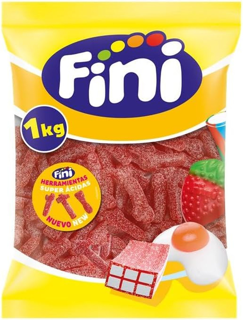 Fini - Golosina Herramientas Súper Ácidas | Bolsa 1 Kg | Chuche Sabor Fresa | Id