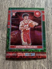 2024-25 NBA Hoops ZACCHARIE RISACHER Premium Green Scope /25 #231 ATL Hawks SSP