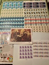 U S STAMPS LOT OF 10 MINT SHEETS  PANES OVER 80 FACE VALUE