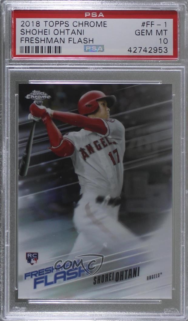 2018 Topps Chrome Freshman Flash Shohei Ohtani #1 PSA 10 GEM MT Rookie RC 1g8g