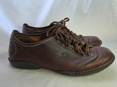 Vintage Born Lace Up Oxford Casual Brown Leather Shoes  display picture 1