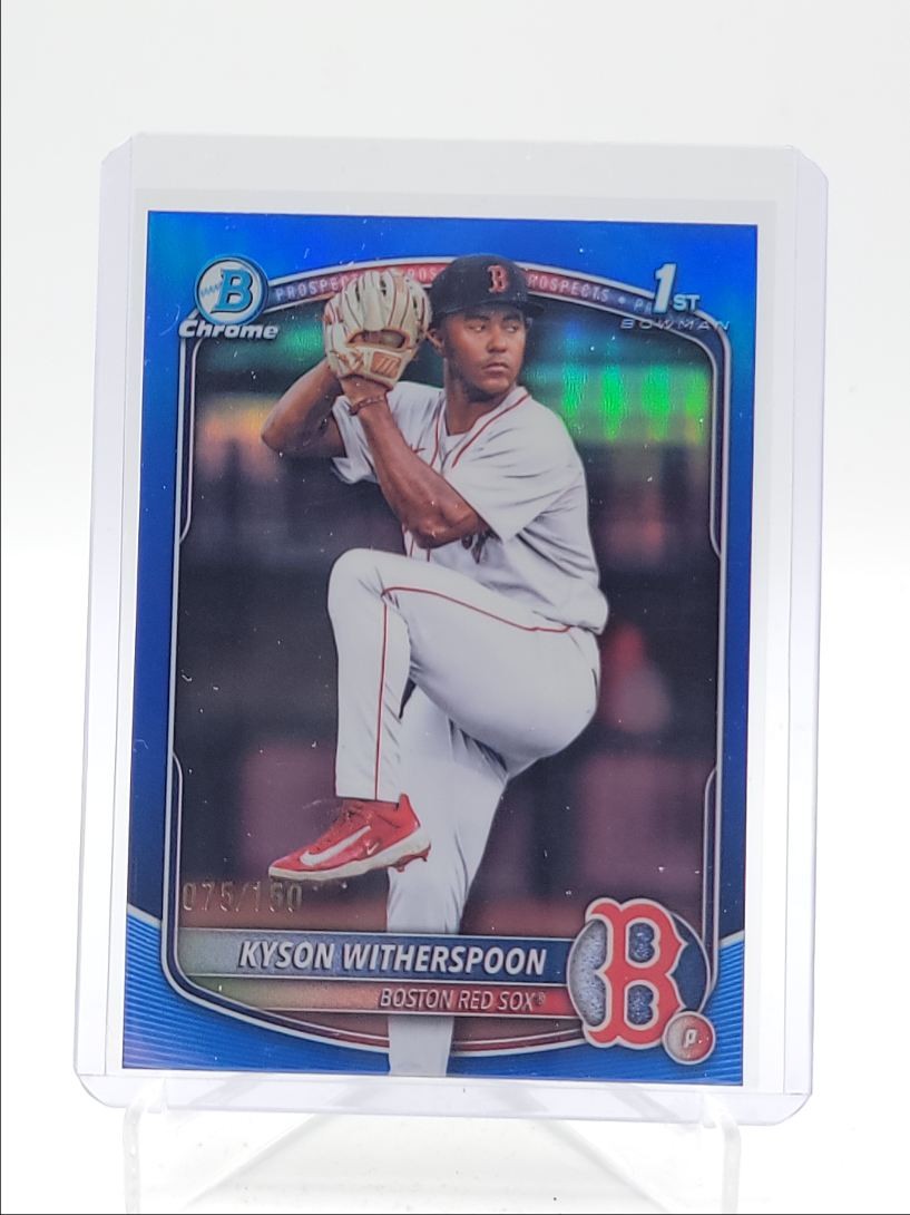 KYSON WITHERSPOON 2025 BOWMAN CHROME DRAFT 1ST BLUE REFRACTOR /150 Q4060
