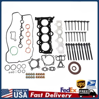 G4FJ1.6L Engine Gasket Seals Kit w/ Bolts/Valve For Hyundai Accent KIA Sportage