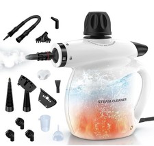 Pressurized Handheld Steam Cleaner Multi-Surface Steamer 13 Pc Cleaning Kit New