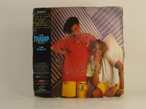 SALT-N-PEPA TRAMP (REMIX) (77) 2 Track 7" Single plus Picture Sleeve PLATEAU REC