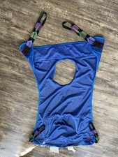 Invacare Full Body Hoyer Lift Mesh Sling With Commode Opening. Holds 450 Pounds