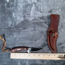 Vintage Schrade USA 152 Old Timer Sharpfinger Hunting Skinning Knife Sheath