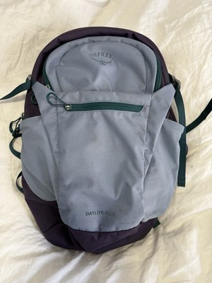 Osprey Daylite Plus Backpack Day Pack Hiking Camping 20L - Gray Purple Green