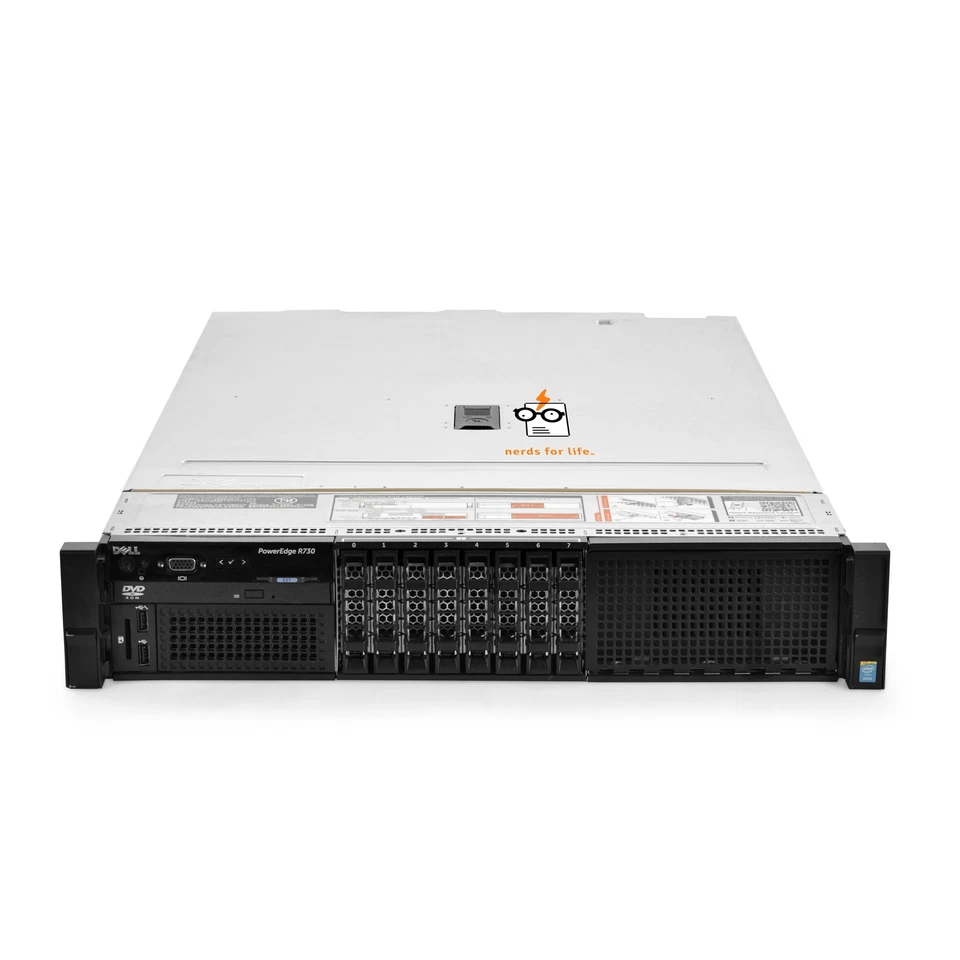Dell PowerEdge R730 Server 2.40Ghz 28-Core 192GB RAM 2x 480GB SSD 6x 1.2TB Rails - Image 3 of 4
