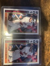 2025 Topps Heritage Through The Years - #TTY-22 Mookie Betts Red Sox - 2 cards