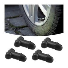 4pcs Prank Pencil Tire Valve Stem Caps Funny Universal Air Tight Stem Covers