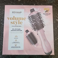 Revamp Blow Dry Brush Progloss Volume and Style 1200W Blow Dry Styler Pink