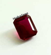 Natural Pigeon Blood Red Ruby 13.00 Ct Emerald Cut AA Quality Certified Ring Gem