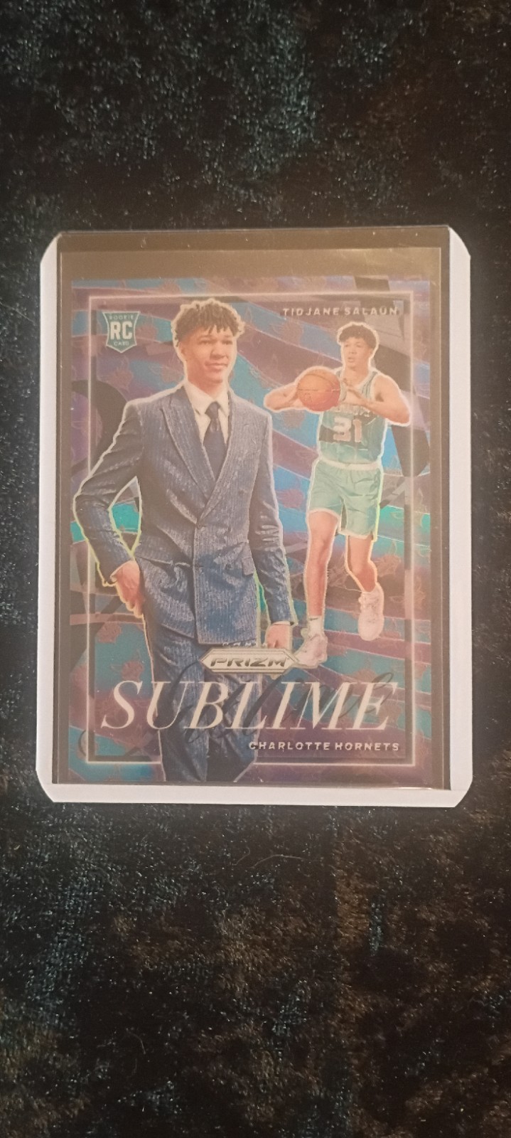 2024-25 Panini Prizm Tidjane Salaun Sublime Purple Prizm Rookie RC