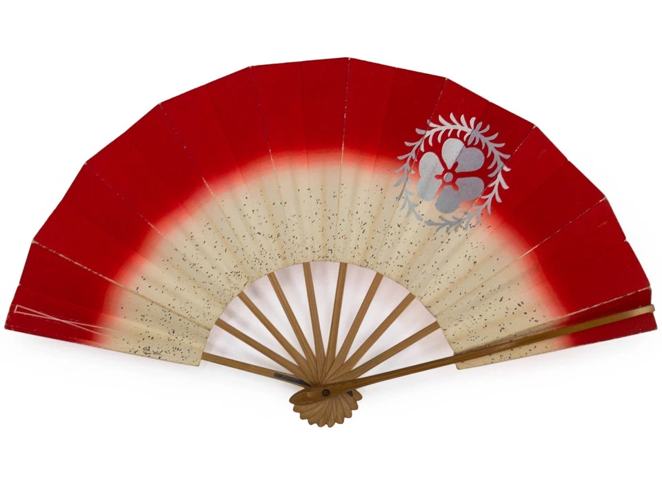 Ventilador de baile plegable japonés Maiogi de colección ligeramente usado en embalaje original sin caja Foto 2 de 3