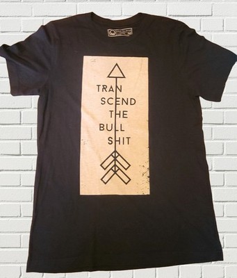 Human Unlimited Transcend the Bull Graphic T-Shirt Black M NWOT Soft Women's