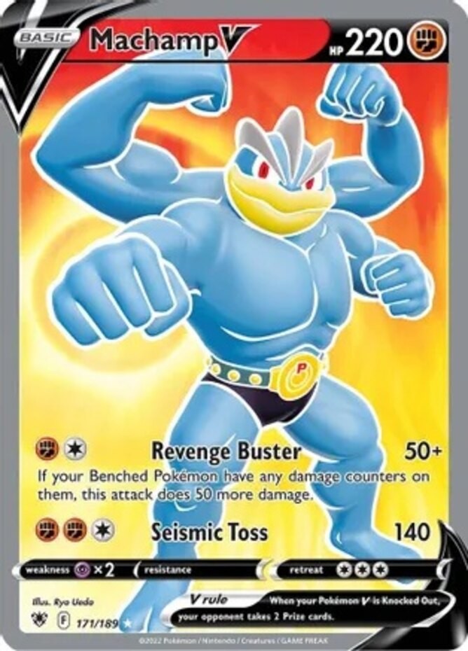 NM-Mint Machamp V - 171/189 - Full Art Ultra Rare Pokemon Astral Radiance