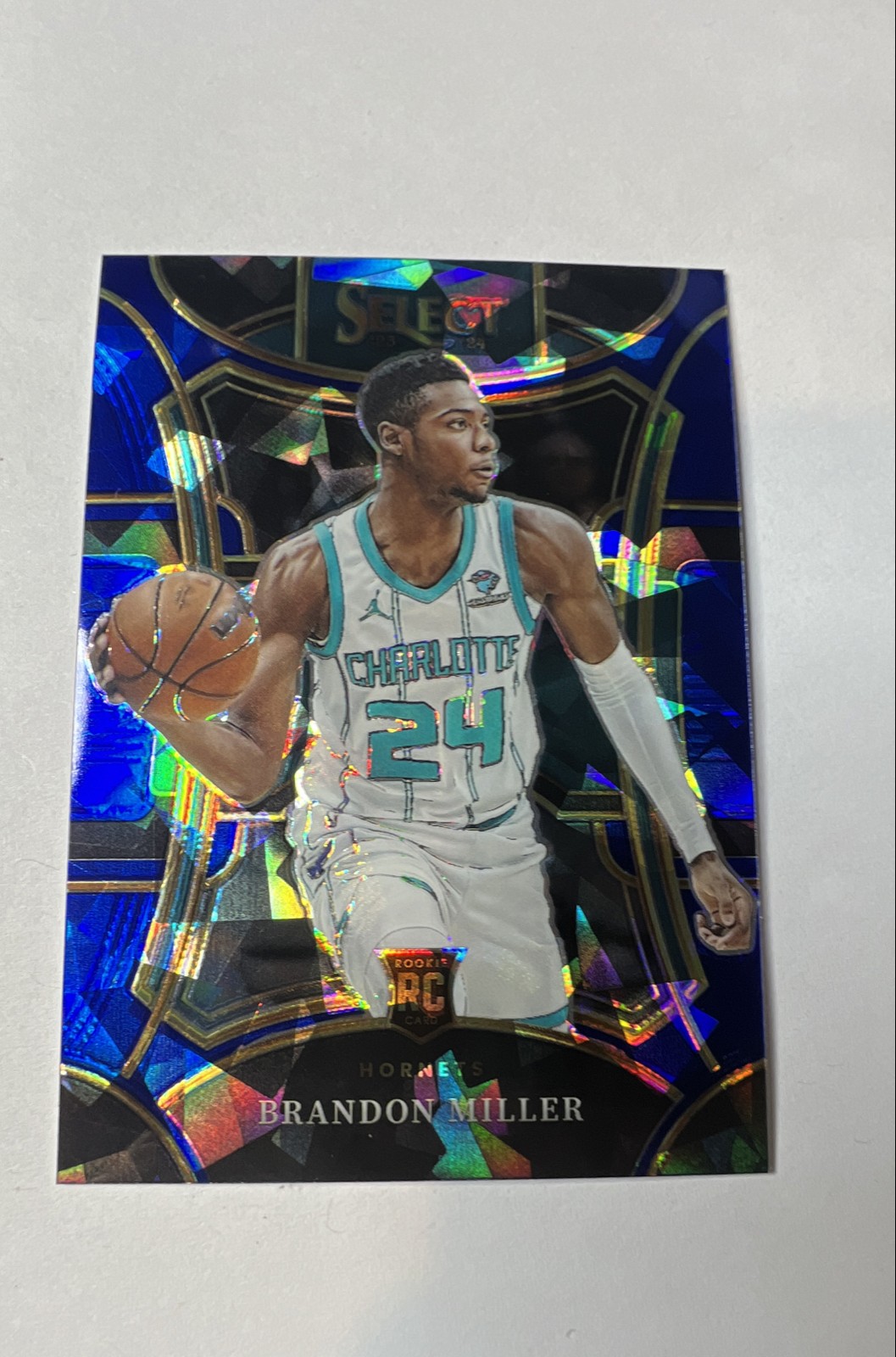 2023-24  Select - Mezzanine Level Brandon Miller #332 Blue Cracked Ice Prizm RC