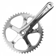 Origin8 Aluminum Track/SS Crankset 165x46mm, Forged Alloy, 3/32" Chainring