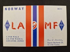 Norway - Vestby - 1989 - LA9MF - Radio QSL Card #W1584