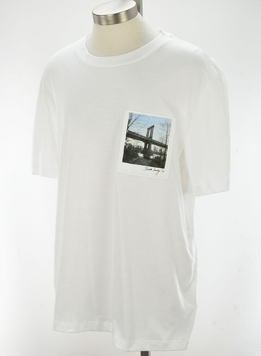 HELMUT LANG Men White Postcard T Shirt Peter Do Brooklyn Graphic Tee XXL NWT