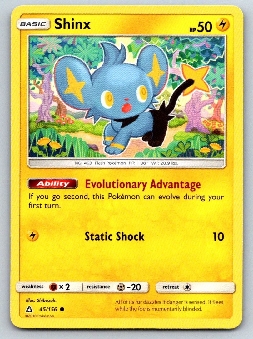 Shinx 45/156 Common Ultra Prism Pokemon Lightly Played
