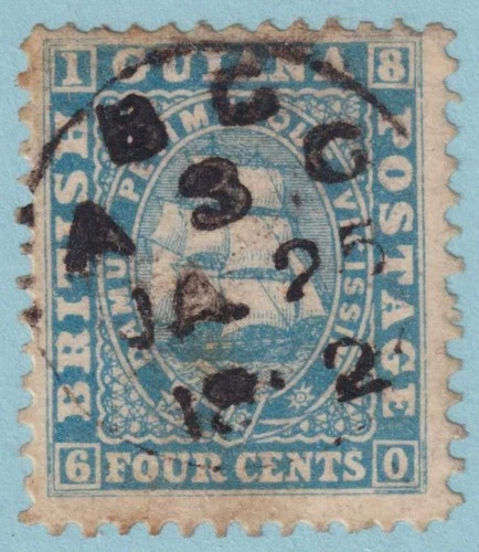 BRITISH GUIANA 47a  USED - INTERESTING CANCEL - GRL