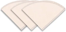 3-Pack Reusable Organic Coffee Filters Cone #02 Cloth Drippers Compatible with M