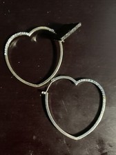 heart hoop earrings