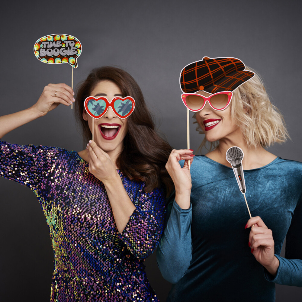 21pcs 70' S Photo Booth Props 70s Photo Booth Props 70's Photo Booth