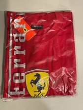 T-SHIRT Uomo Ferrari Classic Crew Collo F1 Formula Uno 1 NUOVA! Rosso XL