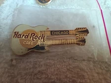 Hard Rock Cafe HRC Lot of 3 Guitar Pins Chicago NOS