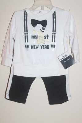 Way To Celebrate Infant ''My 1st New Year'' Outfit Long sleeve shirt and pants