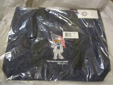 Ralph Lauren Polo Bear X Team Usa Olypmics Tote Bag Navy Blue Large *new*