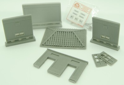 NINIVE 1H CABINA elettrica kit resina per plastico diorama NINIVE 1H CABINA elettrica kit resina per plastico diorama