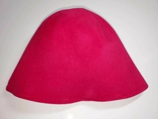 Velour Felt Hood for Millinery Hat Making - Raspberry