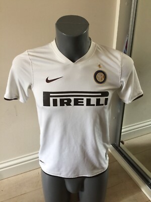 Authentic Inter Milan 2008-9 Large Boys Away Silky 17 Football Shirt EXC  UK