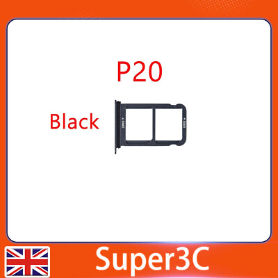  Für Huawei P20 SIM Tray Slot Halter Buchse Reparaturteil Ersatzkarte - UK