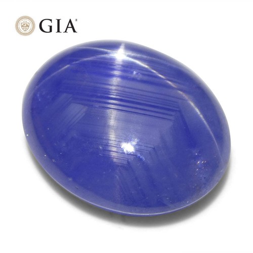 17.72ct Oval Double Cabochon Blue Star Sapphire GIA Certified Sri Lanka Unheated - Picture 13 of 16